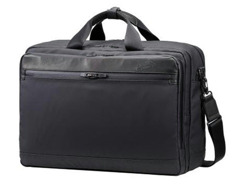 【豊岡鞄 木和田正昭商店 850731 ブラック】ウォータープルーフ3wayバッグ 2ルーム